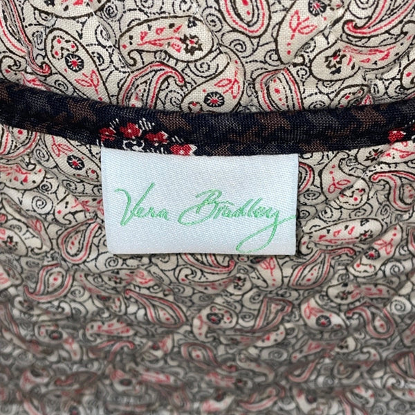 Vera Bradley Women’s Brown Quilted Paisley Fabric Carry-On Travel Duffel Bag