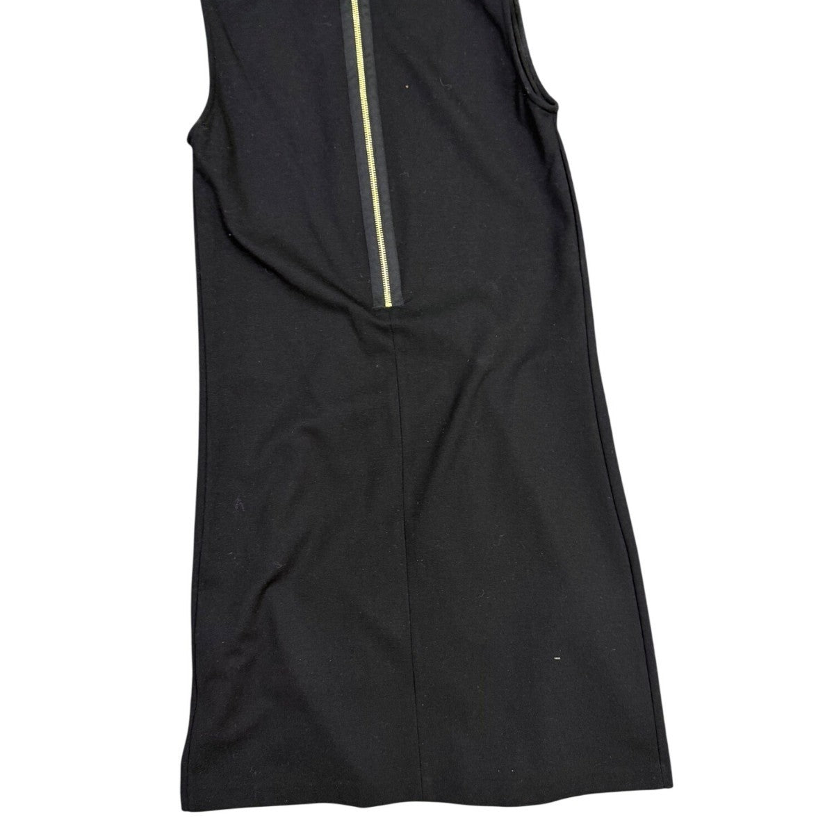Piazza Sempione Womens Black Sleeveless Pleated A-Line Dress Made In Italy Sz L