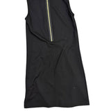 Piazza Sempione Womens Black Sleeveless Pleated A-Line Dress Made In Italy Sz L