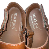 Maypol Handmade In Spain  Women’s Brown Leather Espadrille Moos Sandals Size 39