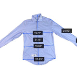 Calvin Klein Mens Light Blue Slim Fit Long-Sleeve Button-Down Shirt Size M
