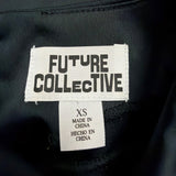 Future Collective Womens Black  Sleeveless Top Decorative Flower Sz XS
