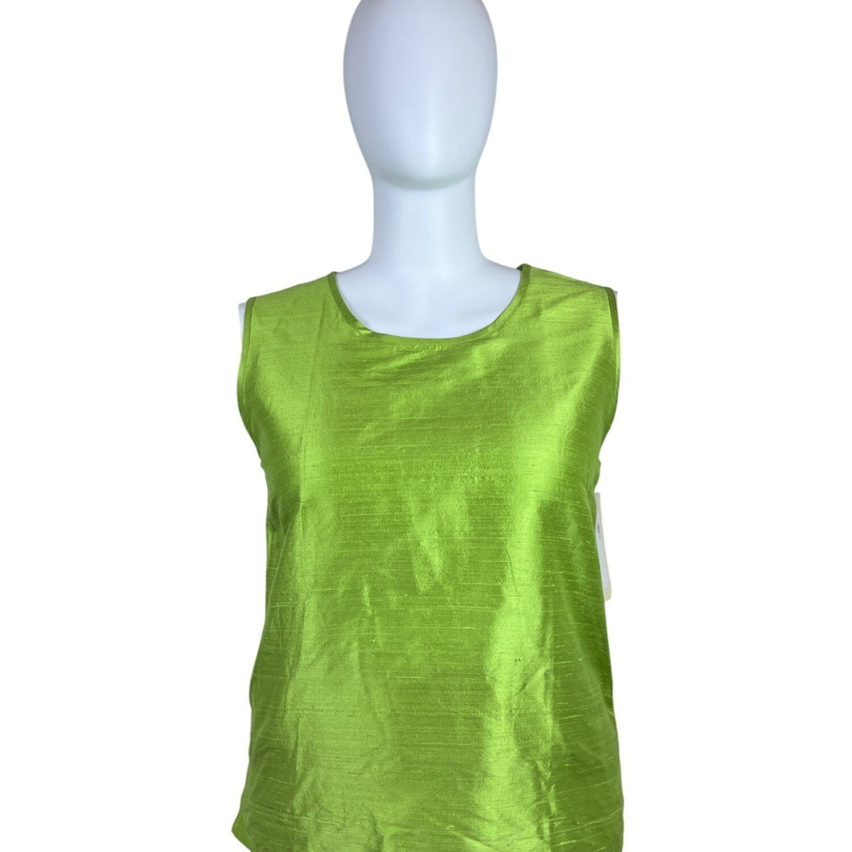 Caroline Rose Green Women’s Silk Tank Top & Jacket Two-Piece Outfit Sz 1X