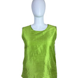 Caroline Rose Green Women’s Silk Tank Top & Jacket Two-Piece Outfit Sz 1X