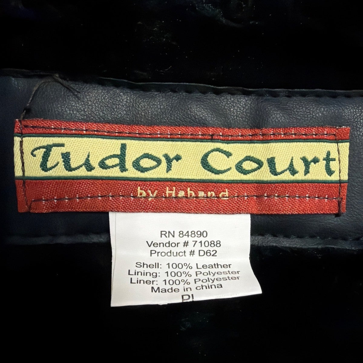Tudor Court Womens Black Leather Button-Up Jacket Elegant Outerwear Size PL