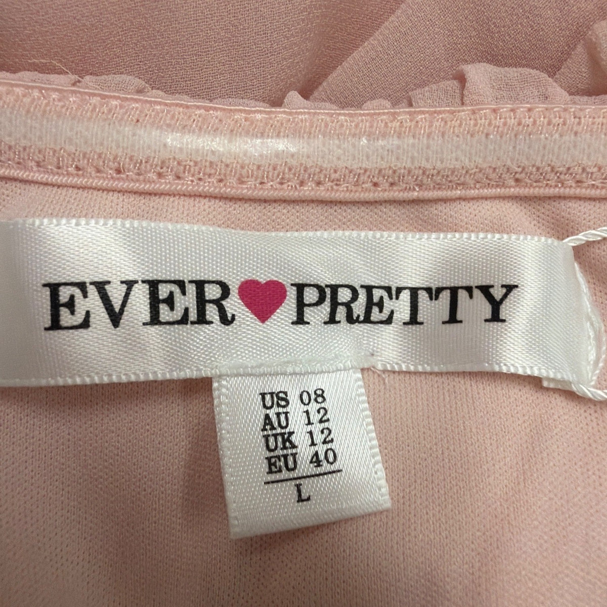 Ever Pretty Womens Pink Polyester Off Shoulder Maxi Dress Size L