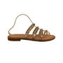 Sincerely Jules Women’s Clear Studded Strap Open Toe Slip-On Sandals Size 8.5