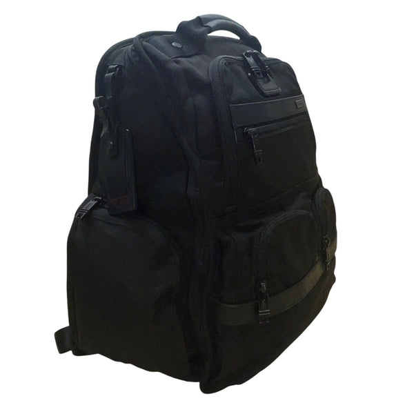 Tumi Men’s Black Nylon With Multiple Compartments Deluxe Laptop Backpack
