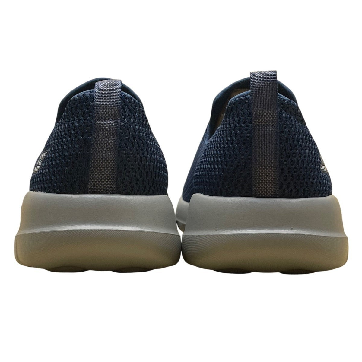 Skechers Men’s Navy Blue Mesh Gray Sole Slip-On Go Walk Goga Max Shoes Size 13W