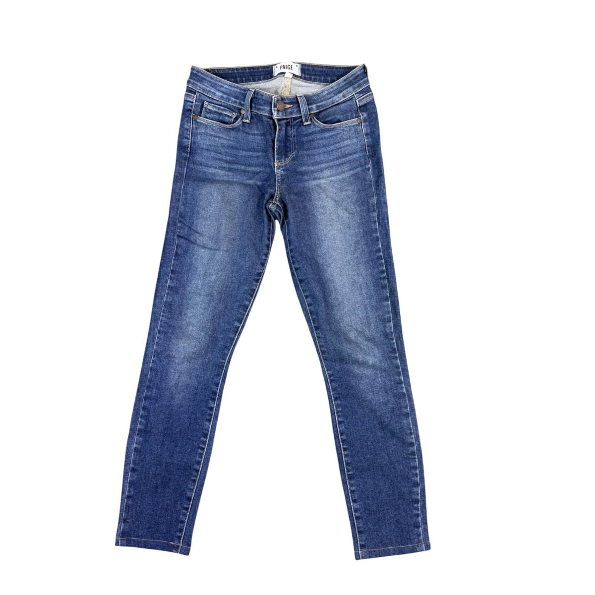 Paige Womens Blue Cotton Blend Verdugo Ultra Skinny Jeans Size 25