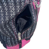 Disney Hannah Montana Pink & Black Tote Bag With Chain Detail & Buttons Graphic