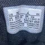 Air Jordan Kids Black Suede Sneakers Lace-Up Basketball Shoes Size 7C