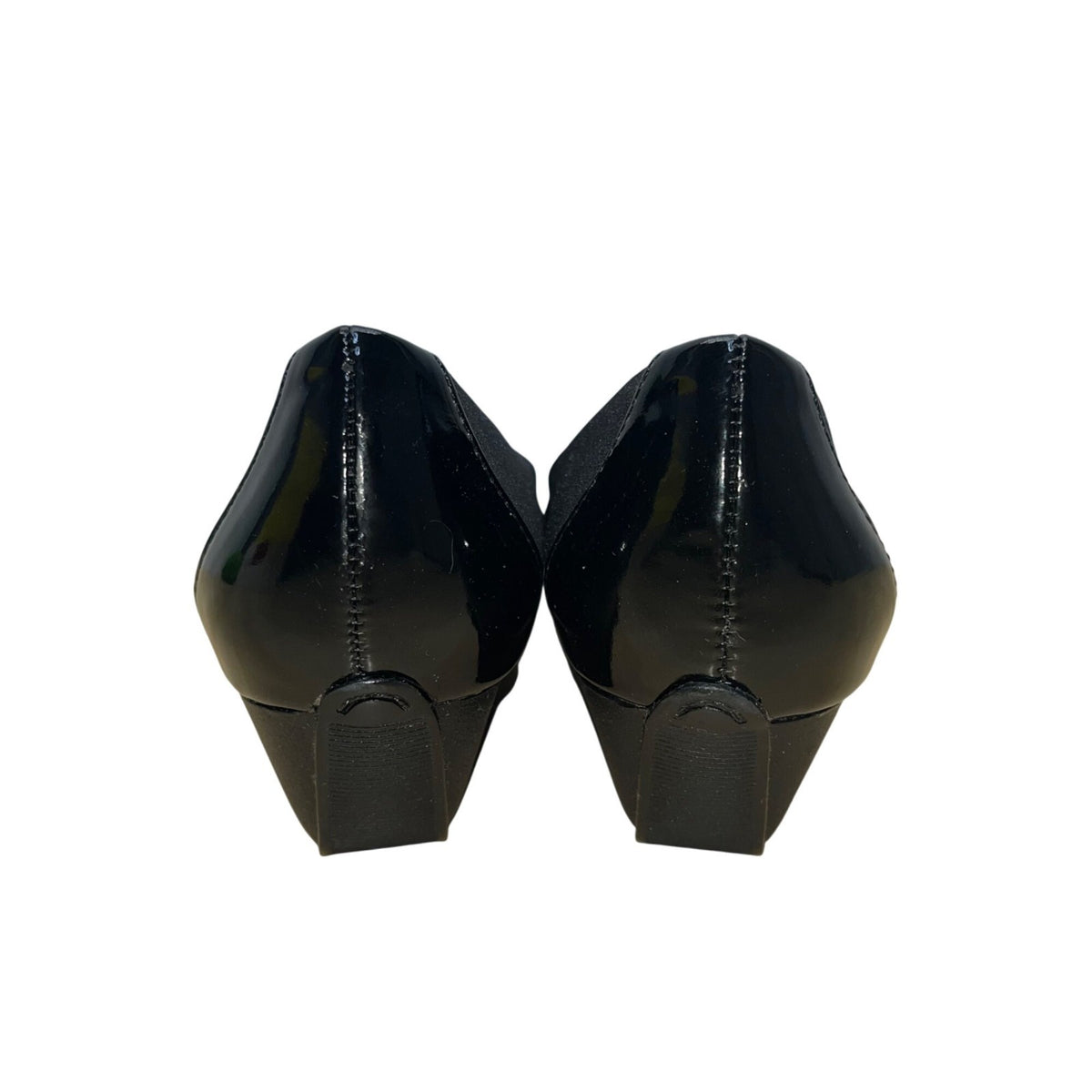 Circa Joan & David Women’s Black Fabric Upper Wedge Pumps Size 7M