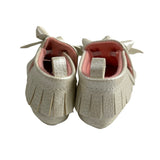 Carter’s Toddler Girl's Satin Ivory Moccasin Shoes Sz 0-3M
