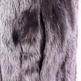 Black Womens Mink Fur Coat Luxury Long Full-Length Button-Up Soft Textured Sz M