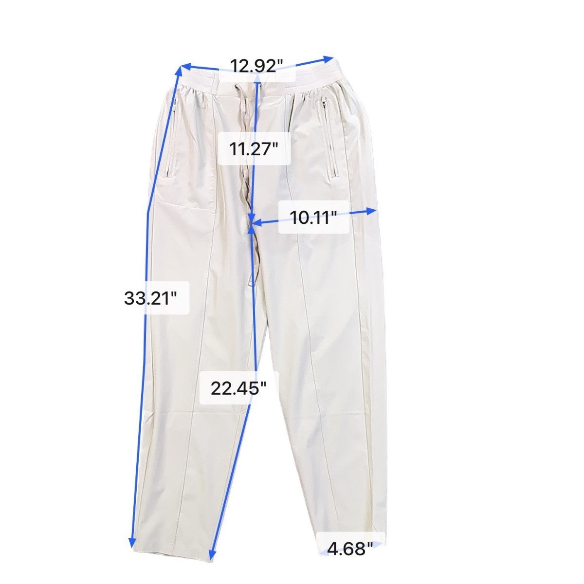 Lou & Grey Womens Ivory Polyester Blend Elastic Waist Jogger Pants Size XS