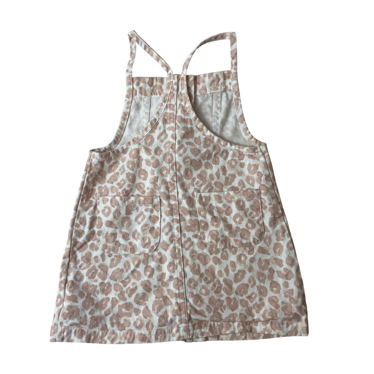 Cynthia Rowley Toddler Girls Leopard Print Jumper Dress Sz 2T With Front Buttons