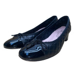 Paul Mayer Women’s Black Quilted Leather Low-Heel Ballet Shoes Size 9.5/B