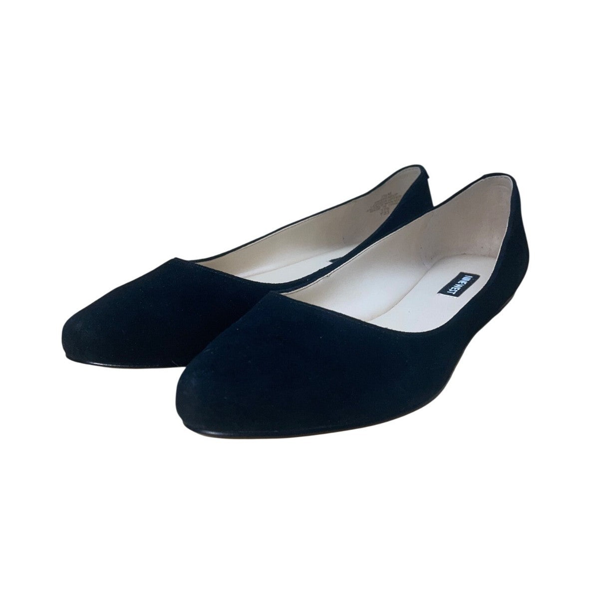 Nine West Women’s Black Suede Slip On Speakup Ballet Flats Size 7.5M