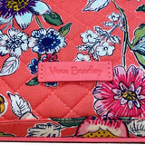 Vera Bradley Women’s Coral Floral Quilted Pattern Adjustable Crossbody Bag