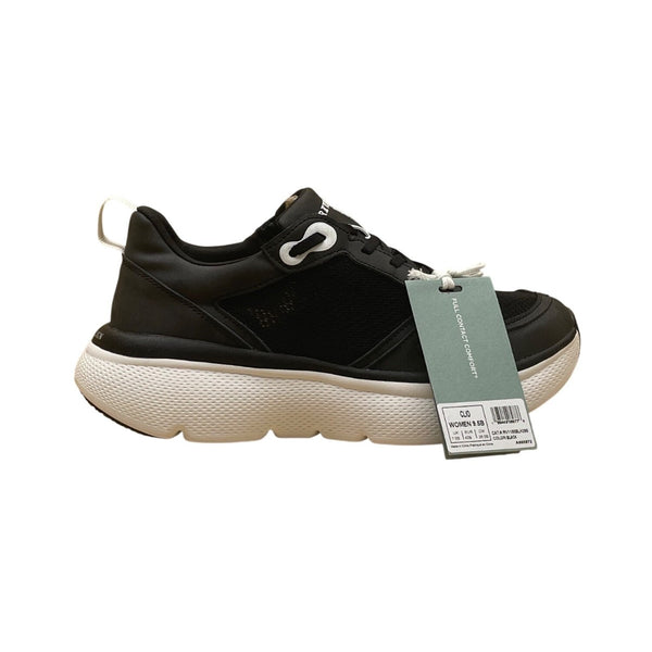 Revitalign Women’s Black Mesh & White Sole Lace Up Clio Sneakers Size 9.5B