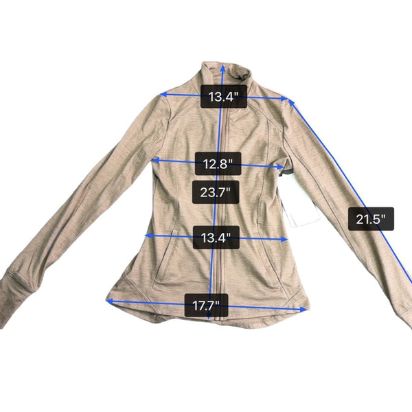Gottex Women’s Taupe Full-Zip Long Sleeve Lightweight Sweater Size S - New
