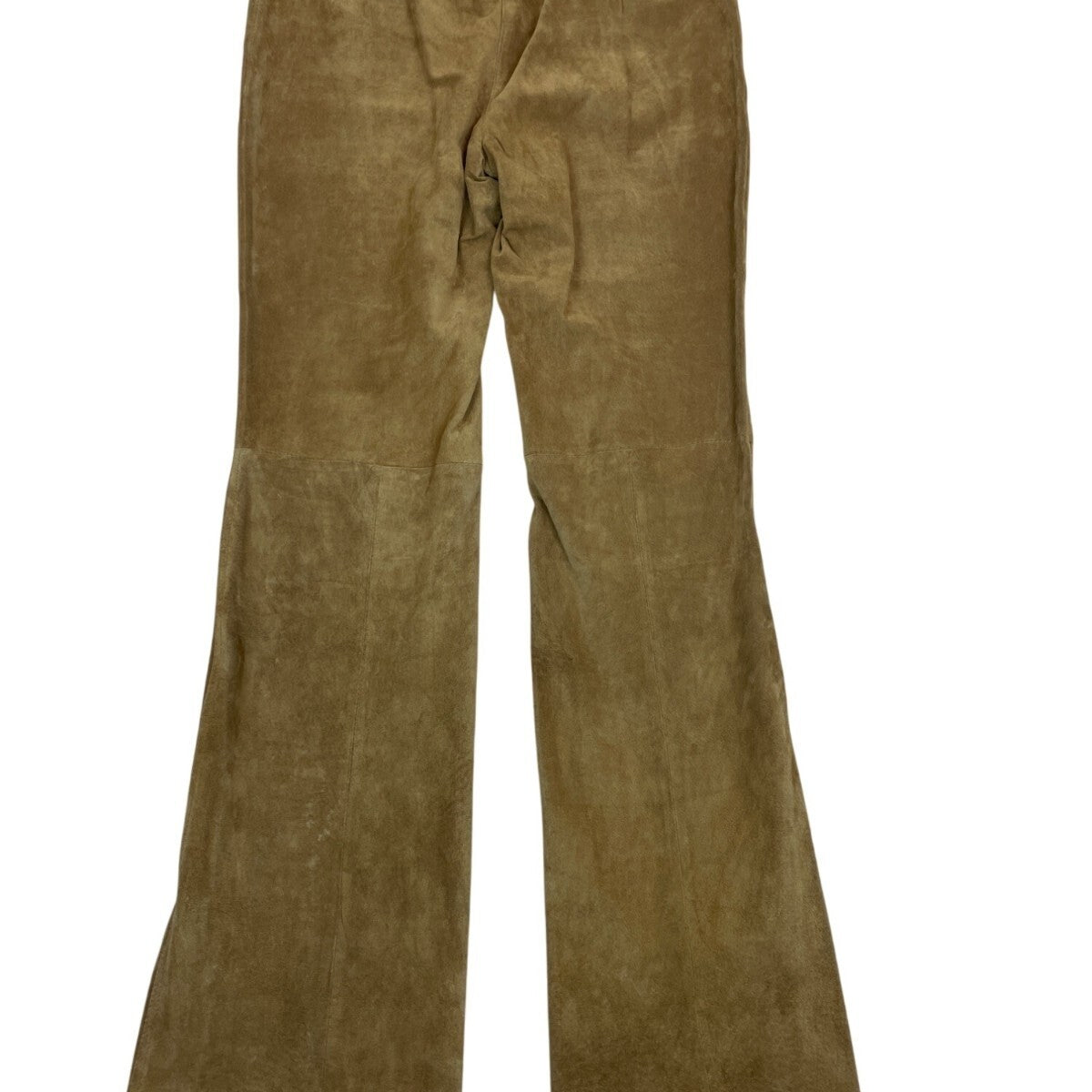 Context Women’s Tan Leather High-Waisted Flared Pants Size 6 - New