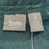 NWT Chico's 	Long Sleeve Cardigan Boho Dark Green Size 3 Women's Sweater