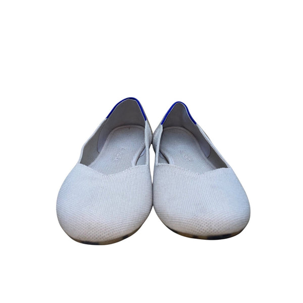 Rothys Women’s Gray & Blue Knit Recycled Material Ballet Flat Size W12