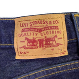 Levis Womens Navy Dark Wash 515 Casual Low Rise Bootcut Jeans Size 10 
