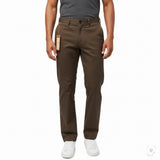 Haggar Mens Brown Pants Classic Fit Flat Front Sz 36W X 30L - New