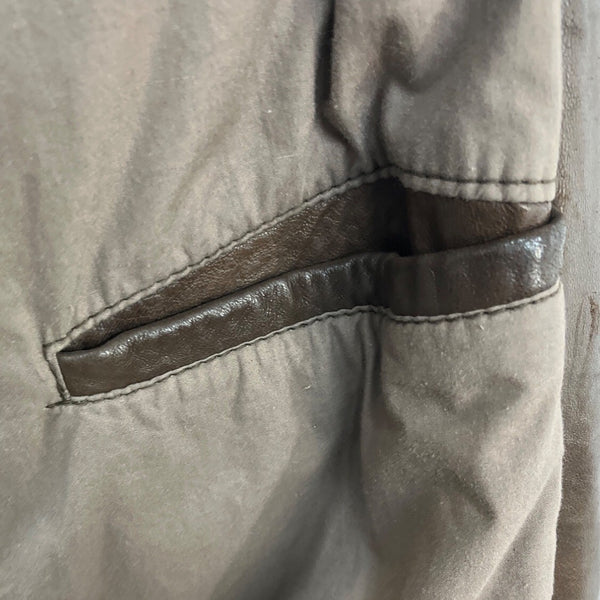 Vintage 80s Expedition by Robert Comstock Brown Pilot Leather Jacket Sz XL