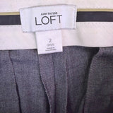 Ann Taylor Loft Women Gray Bootcut Dress Pants Size 2