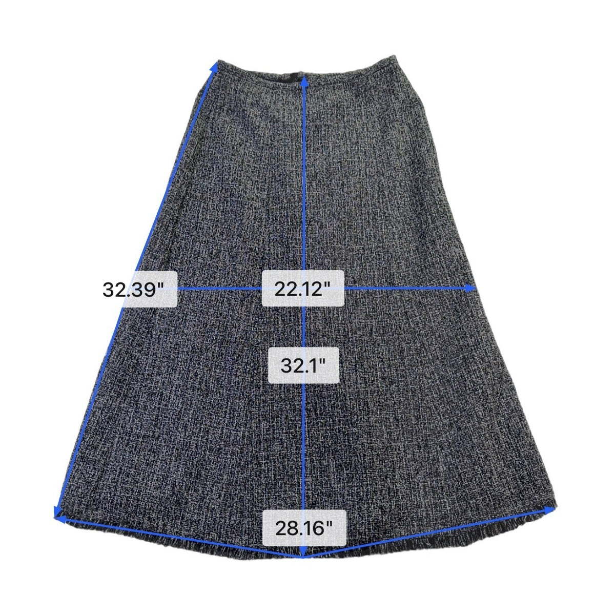 Norton McNaughton Womens Gray A-Line Skirt Size 4P Petite