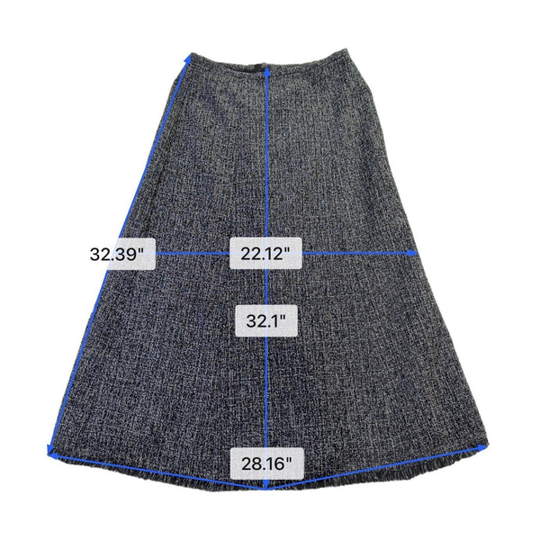 Norton McNaughton Womens Gray A-Line Skirt Size 4P Petite