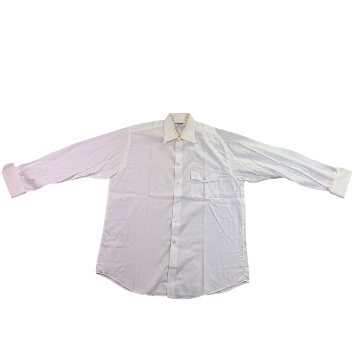 G  Armani Mens White Dress Shirt Cotton Button-Down Size 15 32/33