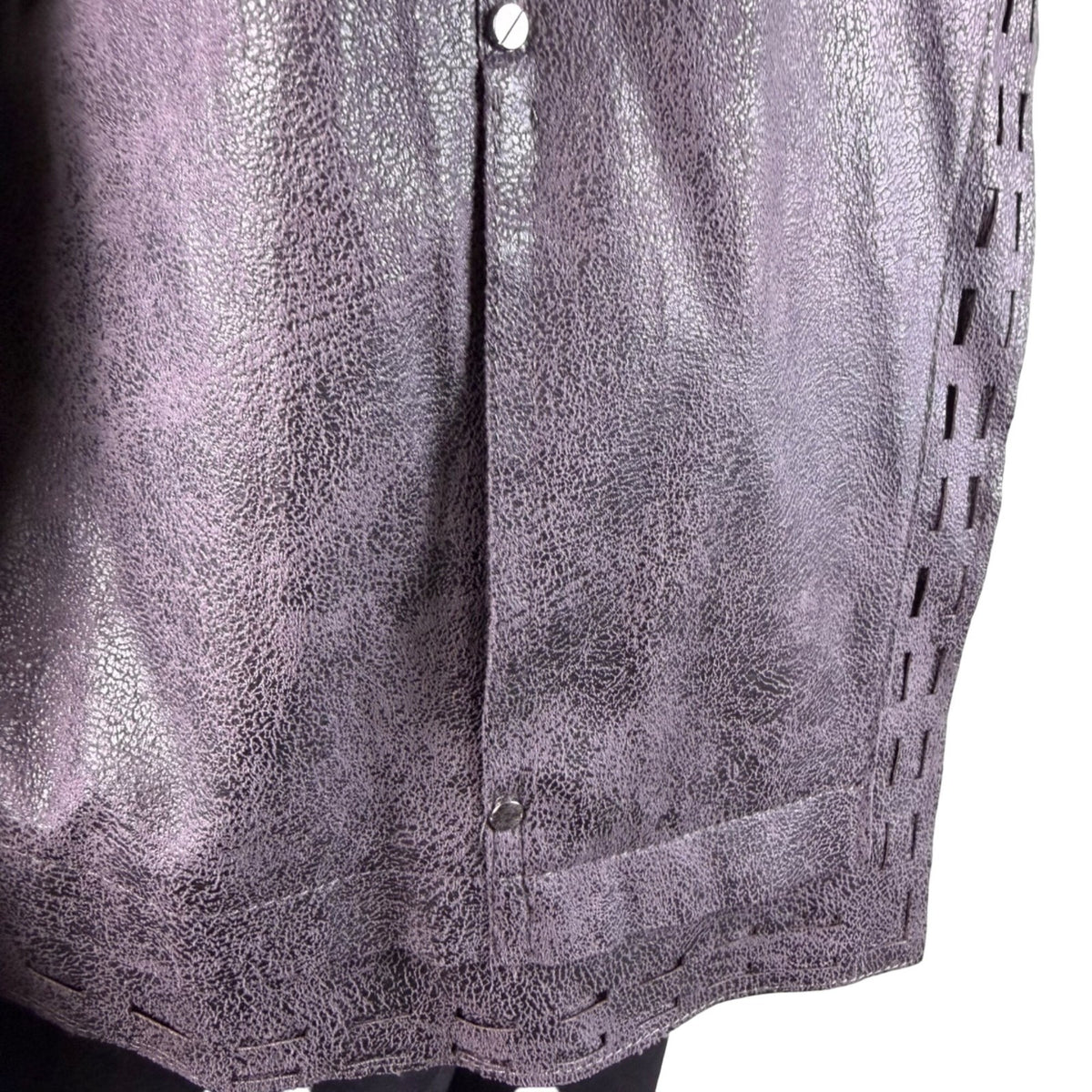 Lysse Womens Black  Jacket Large Lightweight Textured Asymmetrical