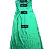 RESA Women Green Satin Strapless Formal Dress Size L