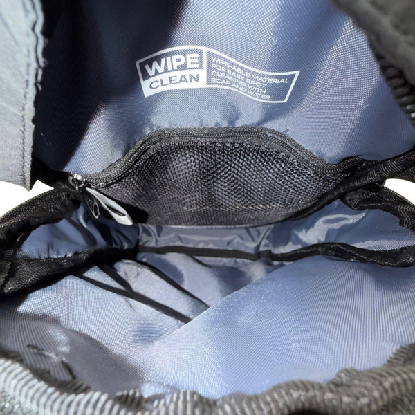 Adidas Unisex Black Nylon Multiple Zippered Adjustable Strap Sling Backpack