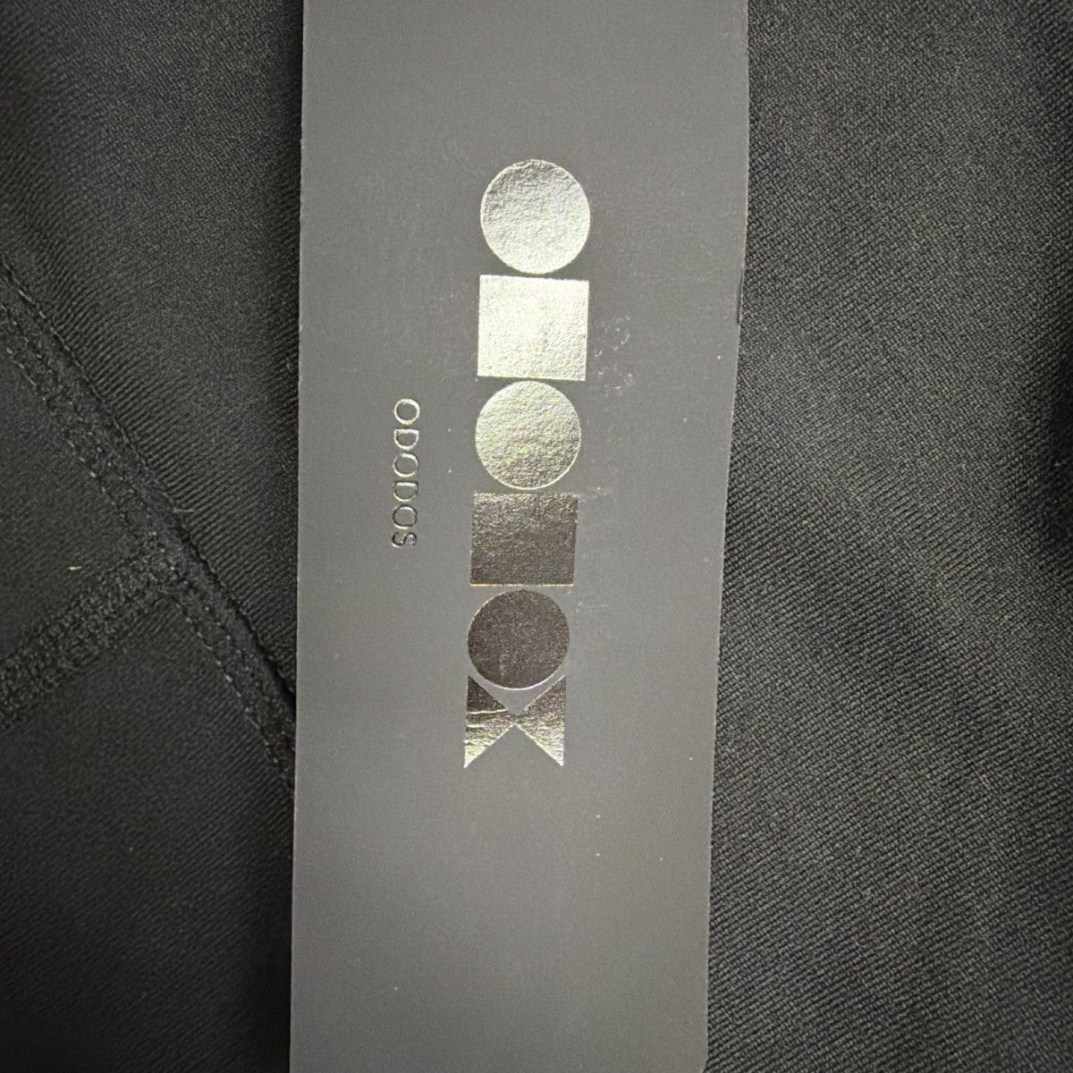 Ododos Womens Black Polyester/Spandex High-Waist Pocket Capri Leggings Size S -