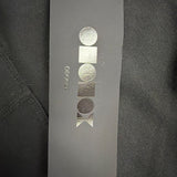 Ododos Womens Black Polyester/Spandex High-Waist Pocket Capri Leggings Size S -