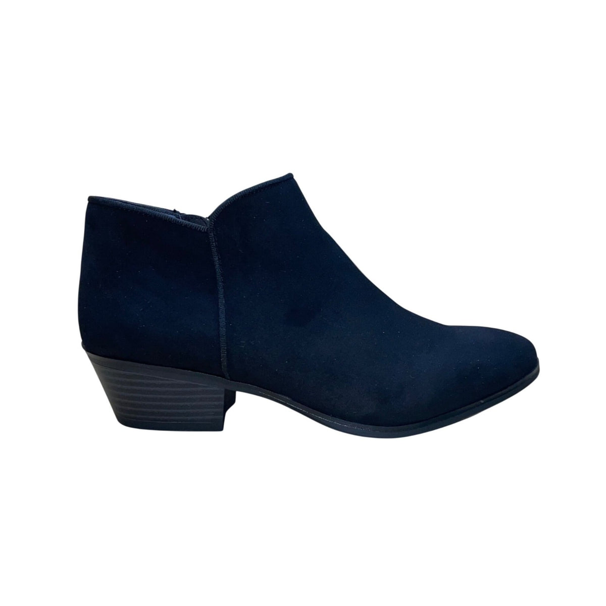 Style & Co Women’s Black Faux Suede Wileyyf Ankle Booties Size 7M