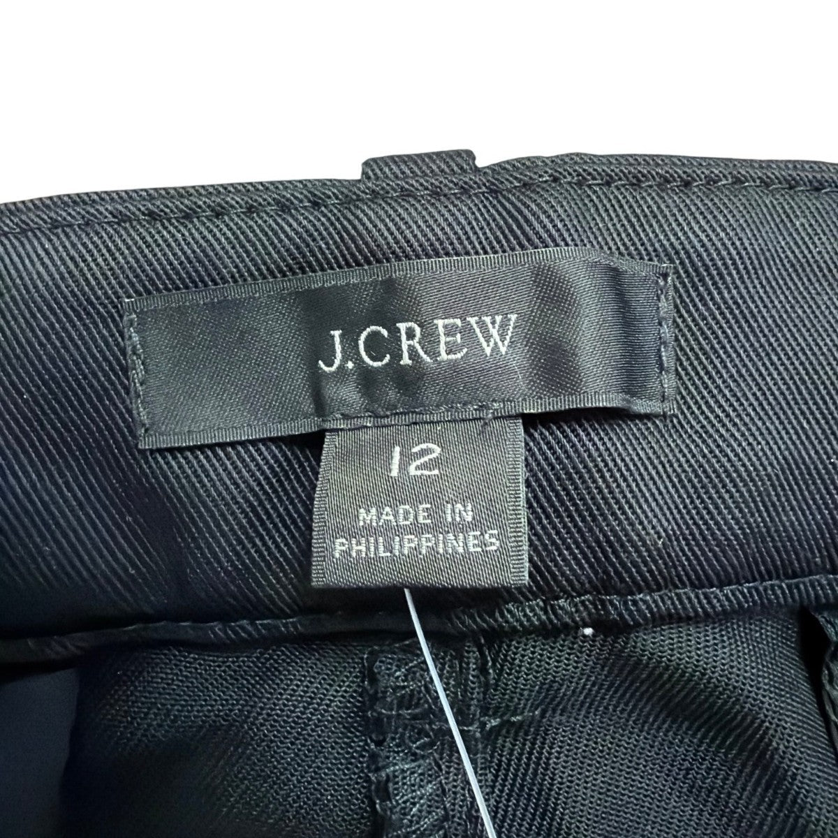 J.Crew Womens Black Lyocell Dress Pants Slim Fit Tailored Design Sz 12