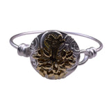 Silver Tone & Gold Tone Womens Tree Of Life Bangle Bracelet Unique Jewelry