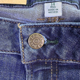 L.L. Bean Womens Blue Cotton Blend Straight Leg Jeans Favorite Fit Size 14 R