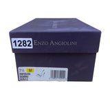 Enzo Angiolini Women’s Gray Black Leather DOrsay Snakeskin Print Pumps Size 7.5M