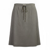 Banana Republic Womens Gray Wool Blend A-Line Skirt With Drawstring Waist Sz 14