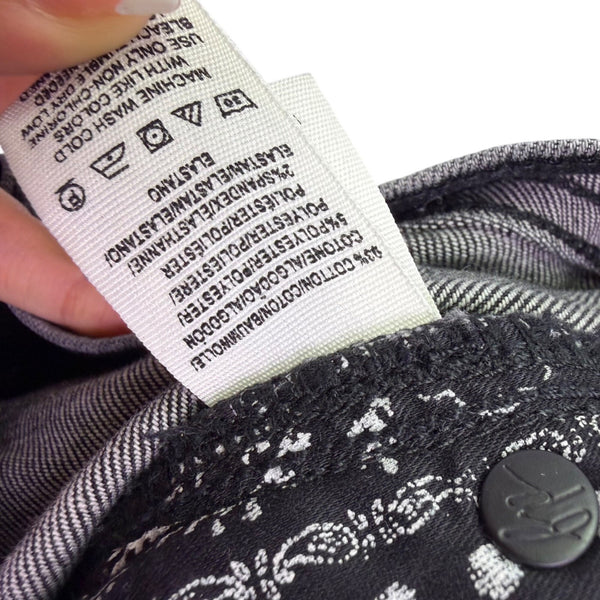 We The Free Womens Black Cotton Blend High-Waisted Button-Fly Skinny Jeans Sz 28