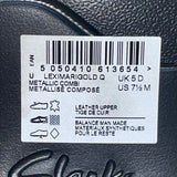 Clarks Women’s Metallic Silver Leather Lexi Marigold Q Sandals Size 7.5