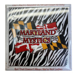 Maryland Mystics Fast Pitch Softball Zebra Print Pin Button Badge